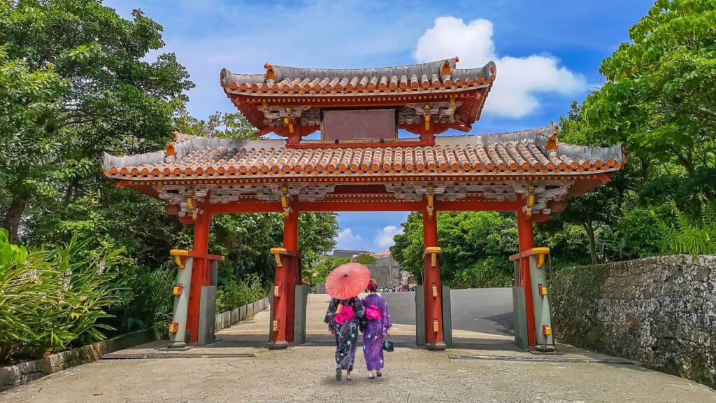 Shureimon Gate in Shuri castle in Okinawa