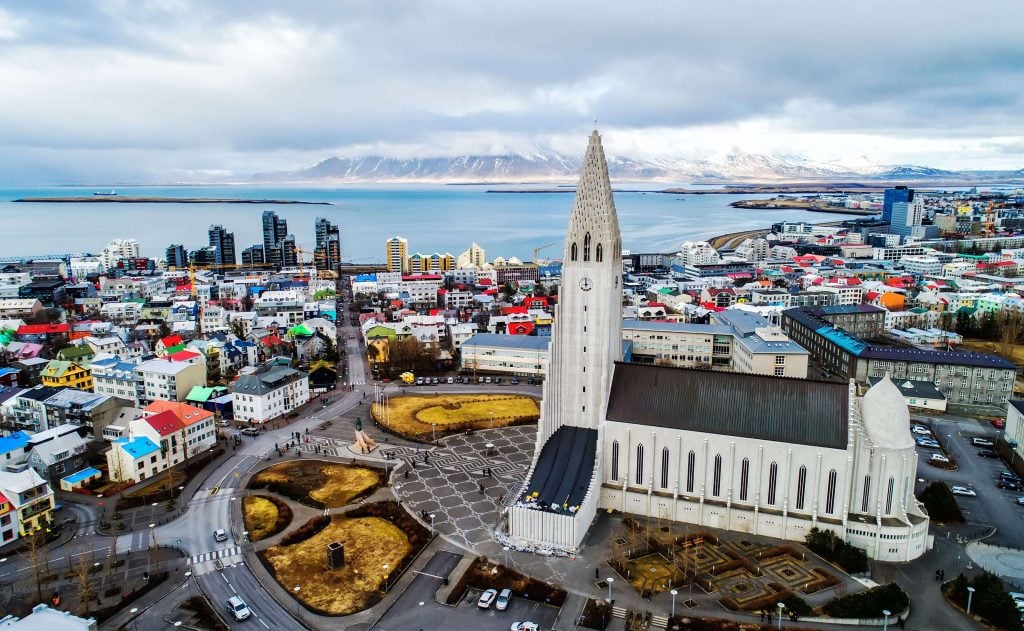 Aerial View Reykjavik