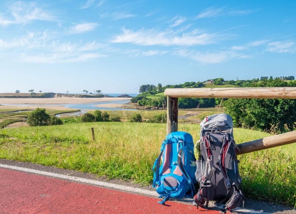 Two Backpacks on the Camino De Santiago track