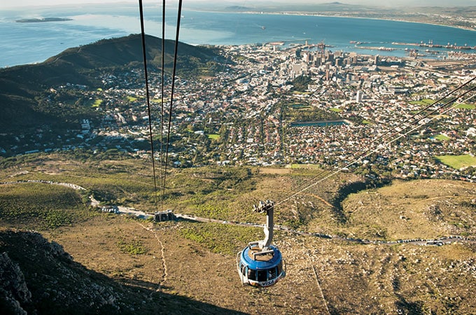  See spectacular views when you take a cable car to Table Mountain
