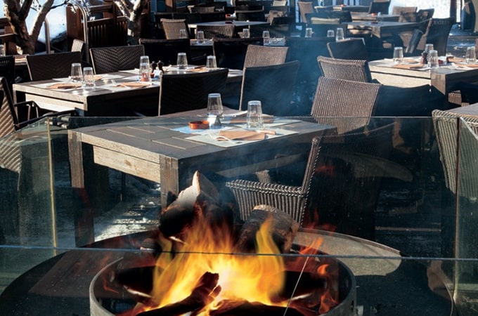  The firepit at Cucina Angelina
