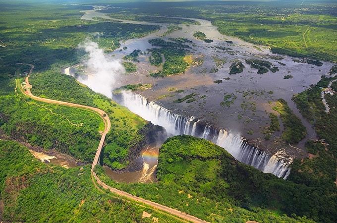  Victoria Falls is best viewed from the air to appreciate its dramatic scale
