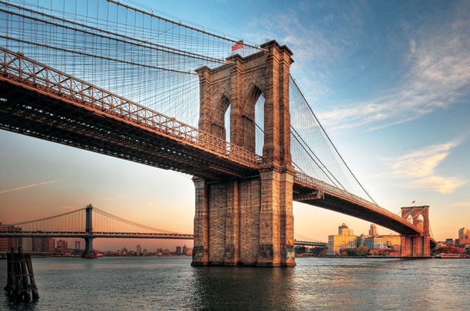 NEW YORK WITH BROOKLYN BRIDGE