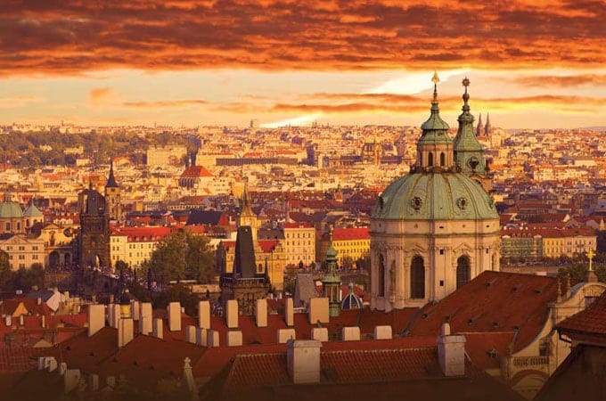 Prague City Scene