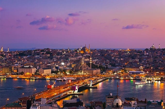 Istanbul At Sunset