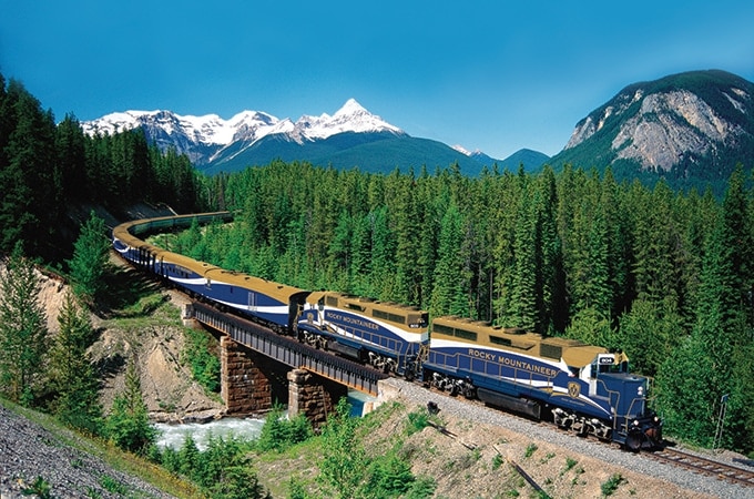 The Rocky Mountaineer in all its glory; photo: Rocky Mountaineer & Rail Plus