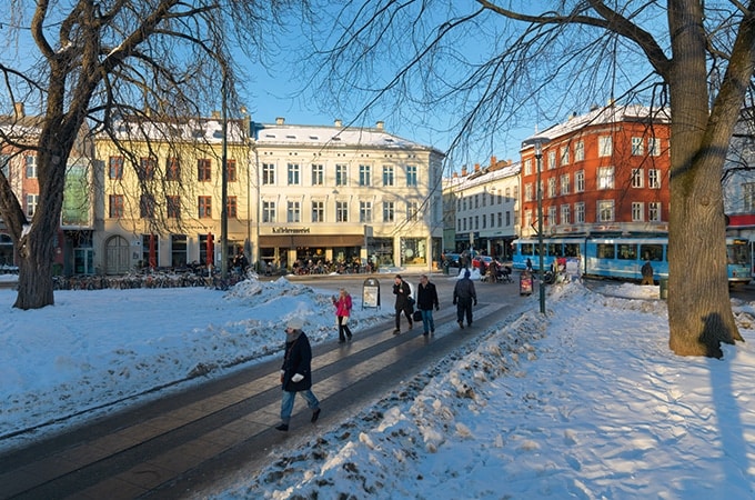 Grünerløkka shopping precinct in Oslo.
