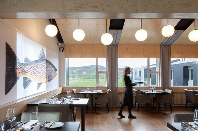 Interior of the Ion Hotel, a Design Hotel, Iceland