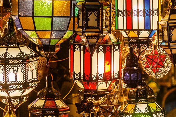  Traditional lamps in the souks of Marrakesh, Morocco
