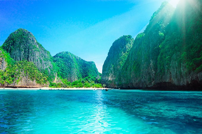 Koh Phi Phi is where the move The Beach was filmed