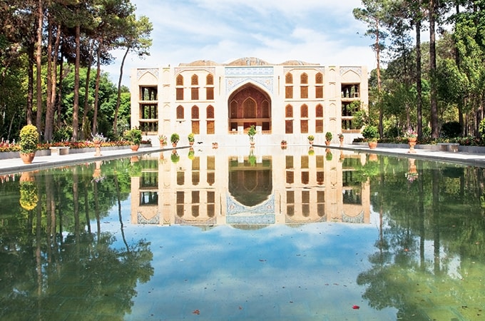 Chehel Sotoun Palace in Isfahan, Iran