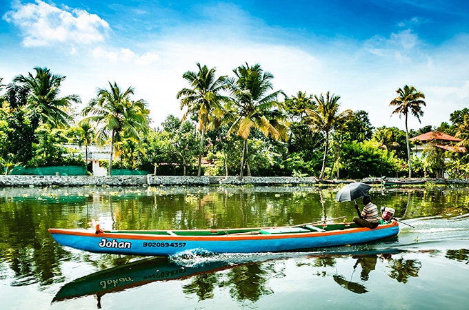  Boats are a vital mode of transportation for Kerala's locals
