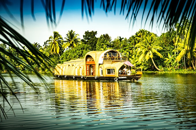 Backwater boat in Kerala
