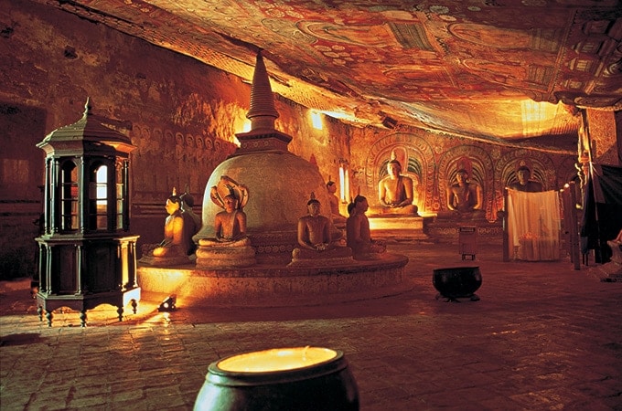 Tbe Dambulla Buddha Caves are a real must-see