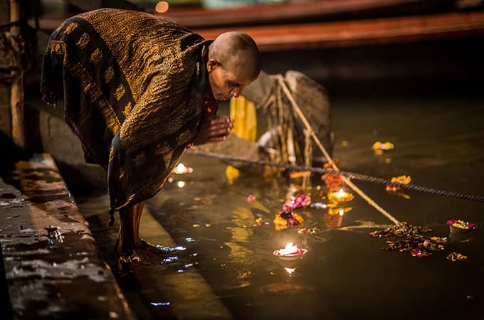 Worshipper Ganges India