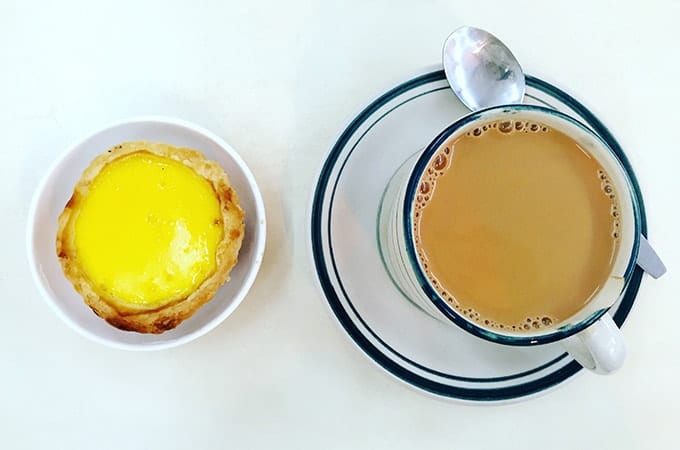 The humble yet delicious egg custard tarts at San Hou Lei