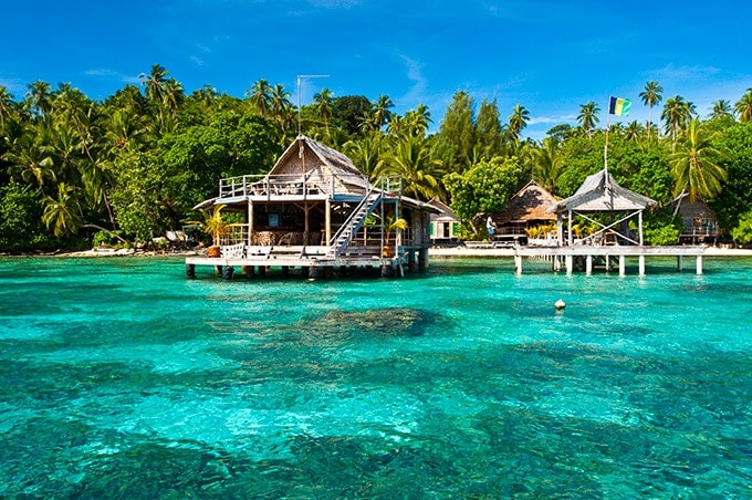 Get an overwater massage in the Solomon Islands