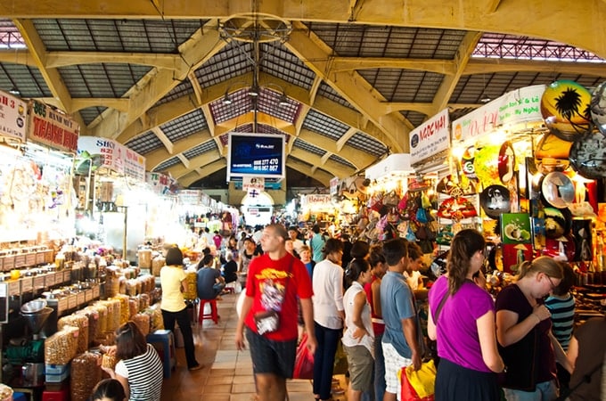 The popular Ben Thanh Market