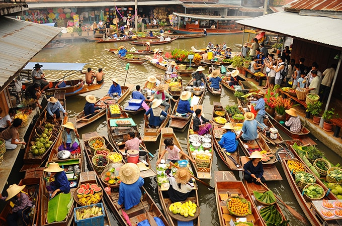 Bangkok's famous floating markets