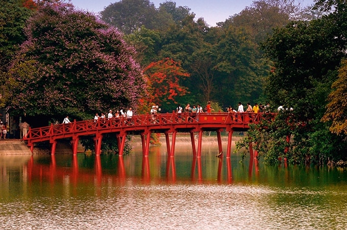 Hoam Kiem Bridge Hanoi