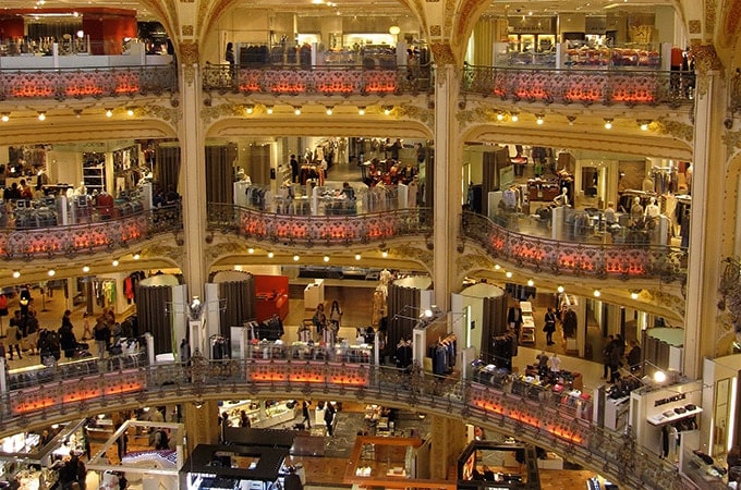 Paris Grand shopping at Galeries Lafayette