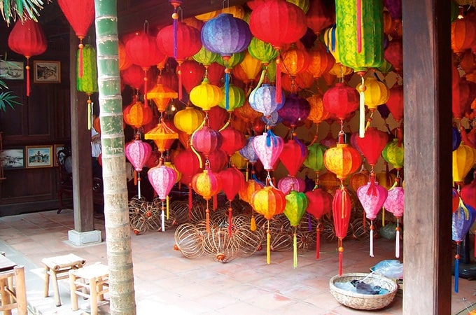 The colourful streets of the Old Quarter Hanoi