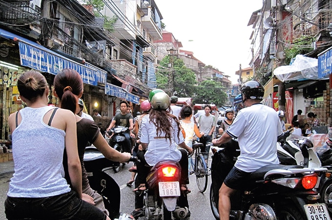 Hanoi's busy streets