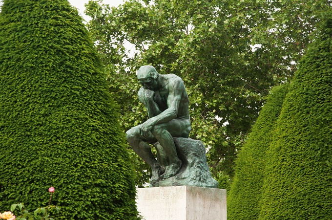 Do a little thinking in the gardens of Rodin Musée