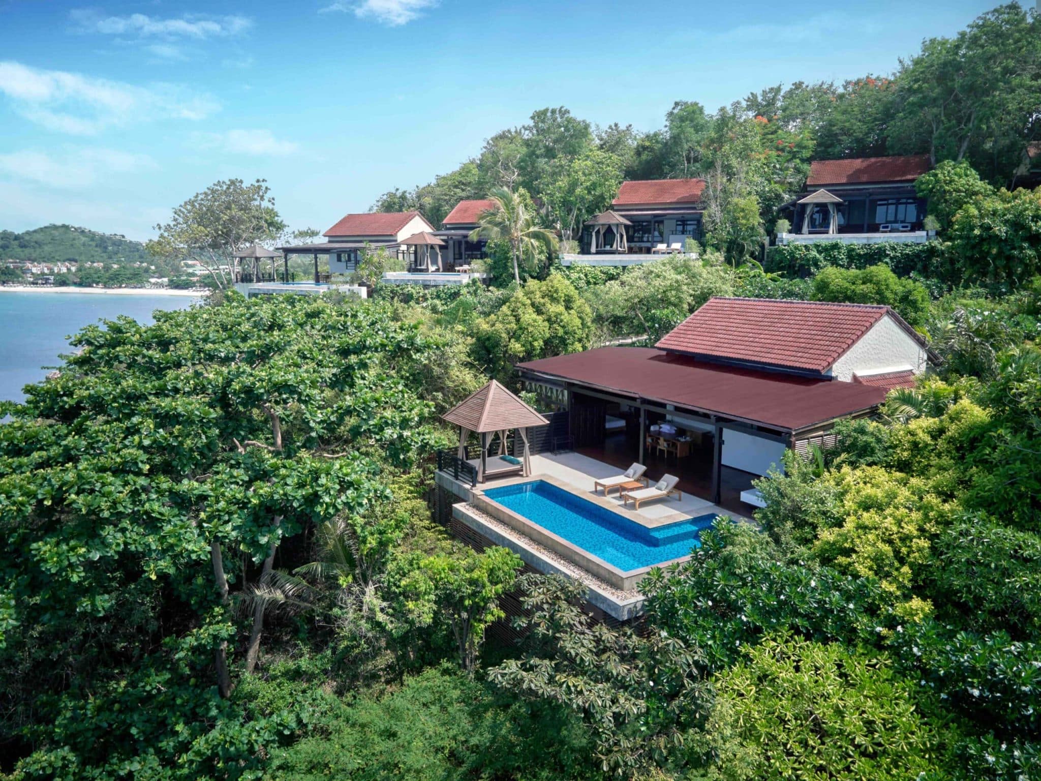Garrya Tongsai Bay Samui - Akorn Two Bedroom Seafront Pool Villa - Aerial Shot