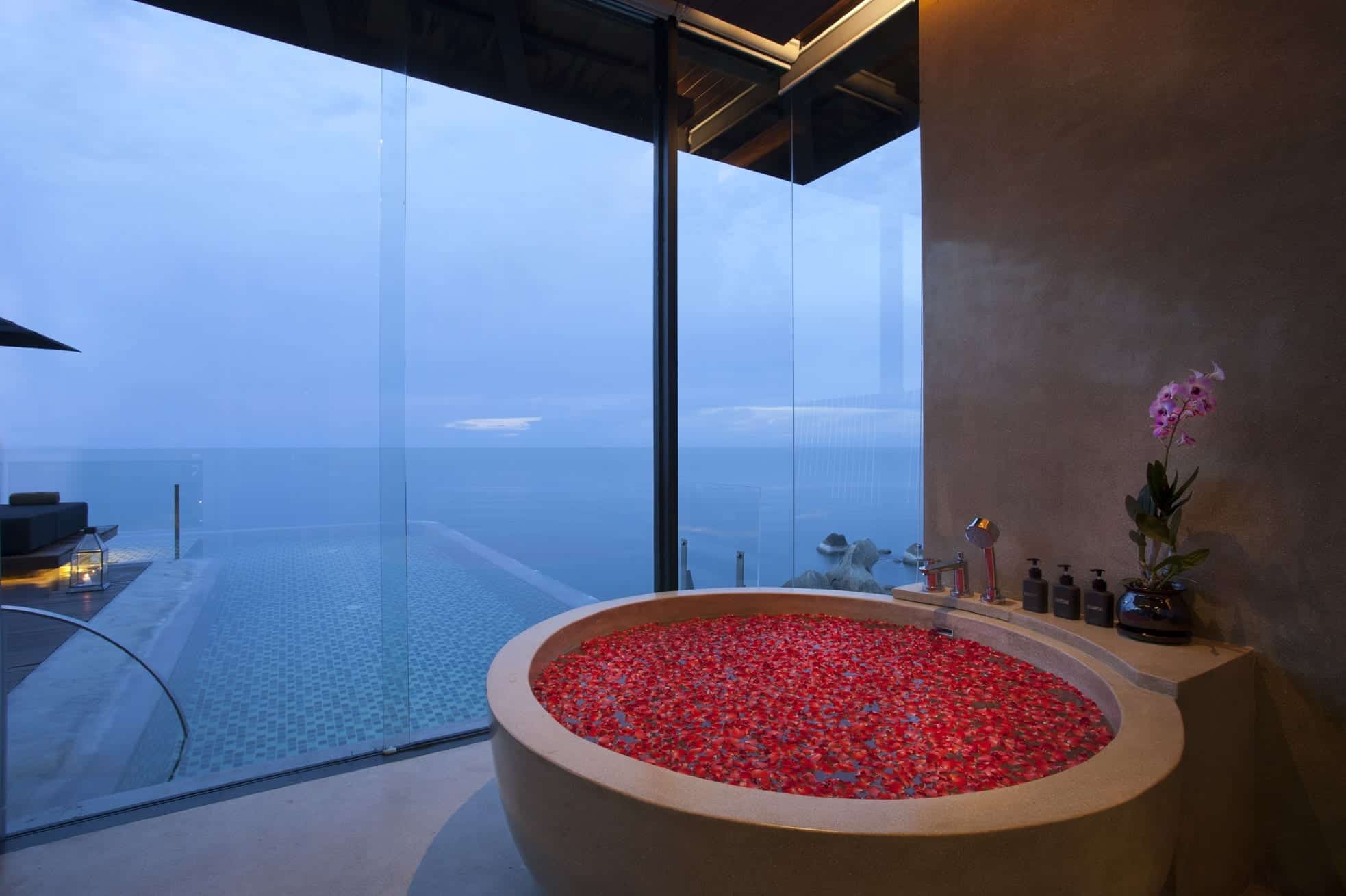 Silavadee-Pool-Spa-Resort-Koh-Samui-Thailand-ocean-front-pool-villa-suite-ginormous-bath