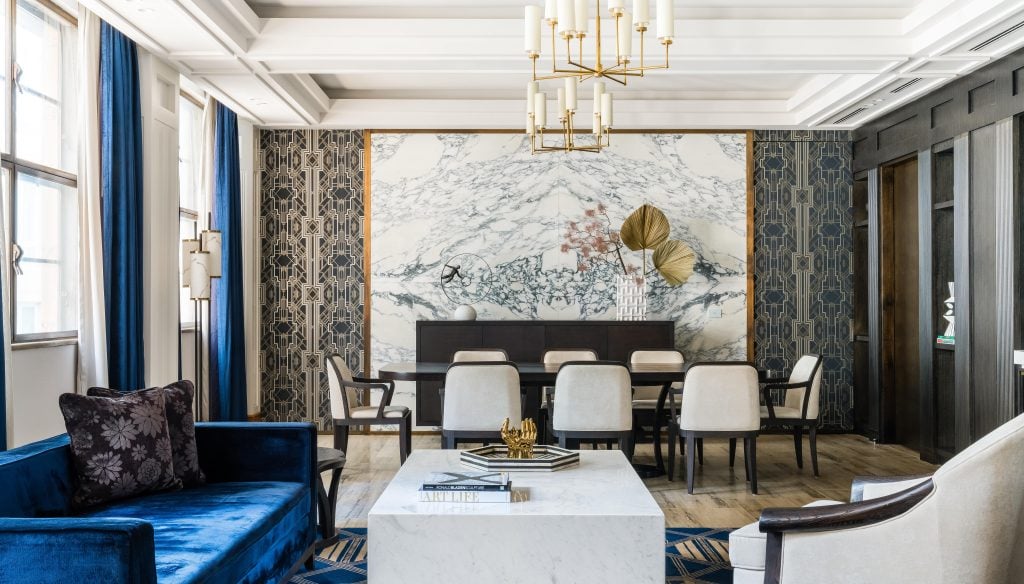 Kimpton-Margot-Sydney-hammond-suite-living-and-dining-area-with-seats-and-tables