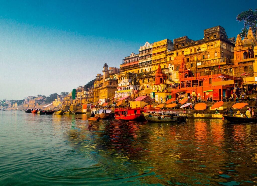 Varanasi as seen from the River Ganges