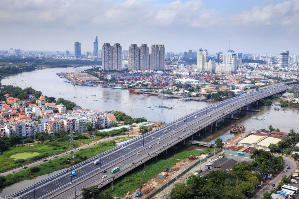Drone-shot-of-Ho-Chi-Minh-City