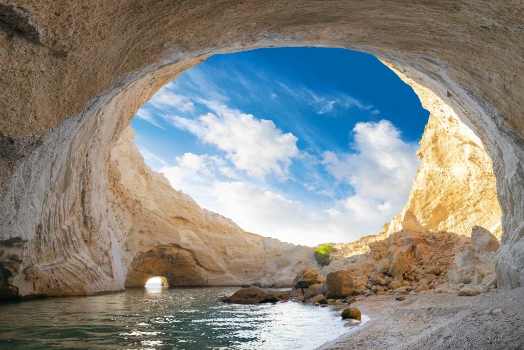Sikia Cave Milos, Greece
