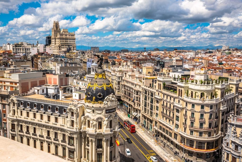 Madrid city view