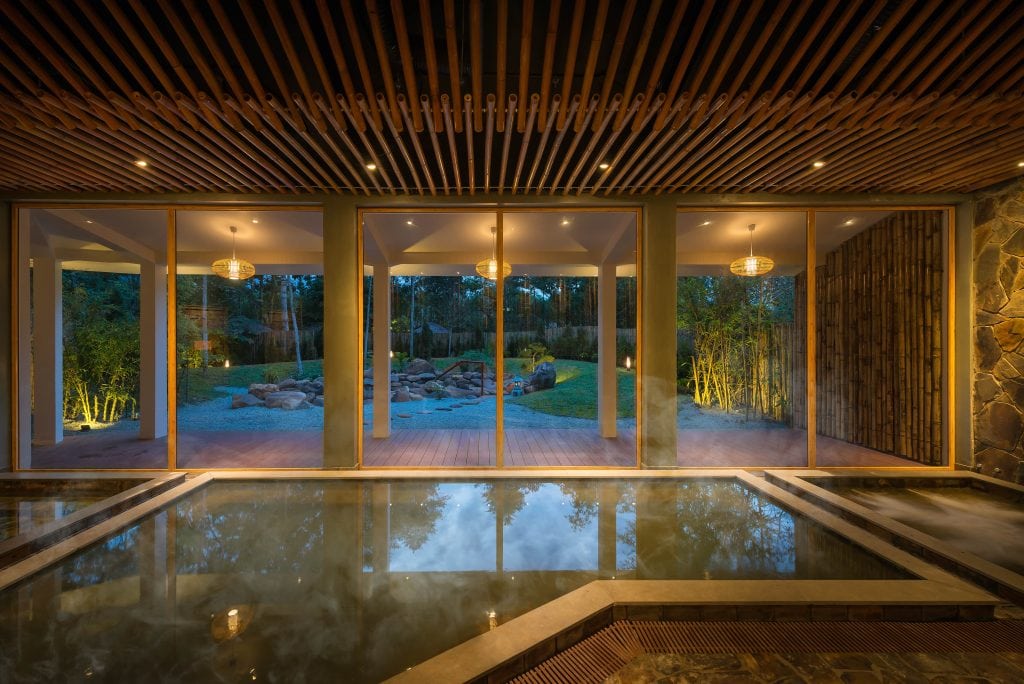 Indoor hot spring in Onsen Alba Wellness Valley by Fusion