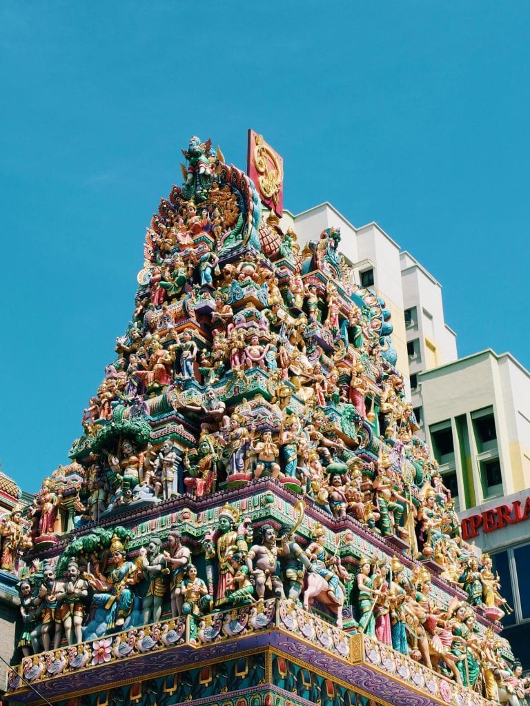  The Sri Veeramakaliamman Temple in Little India in Singapore, 
