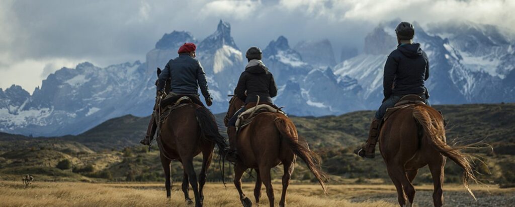 horse back riding in Torres Del Paine, Chile