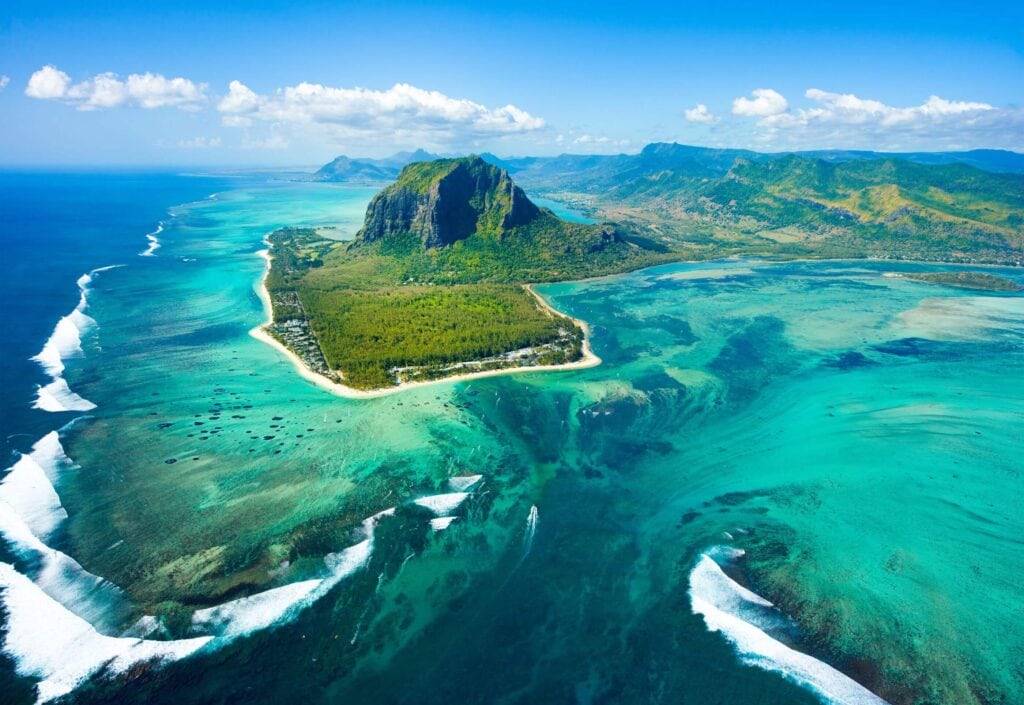Aerial View Mauritius