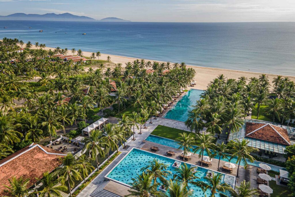 Four-Seasons-Resort-The-Nam-Hai-drone-shot-overview
