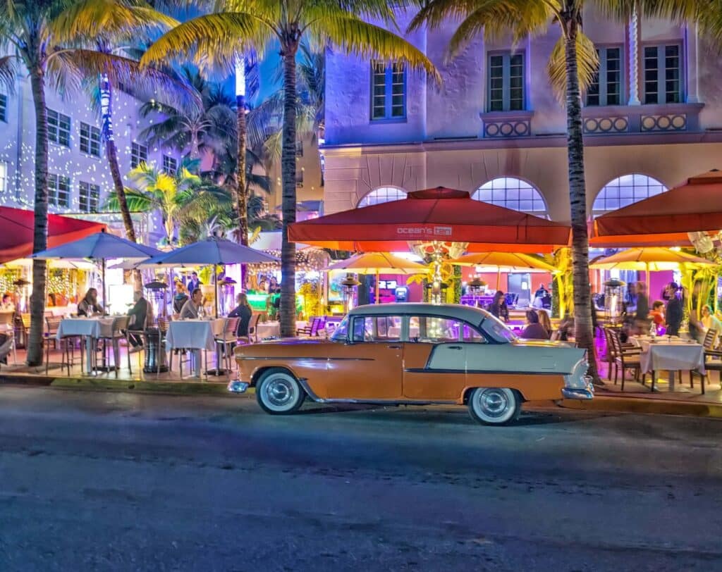Street scene Miami Florida