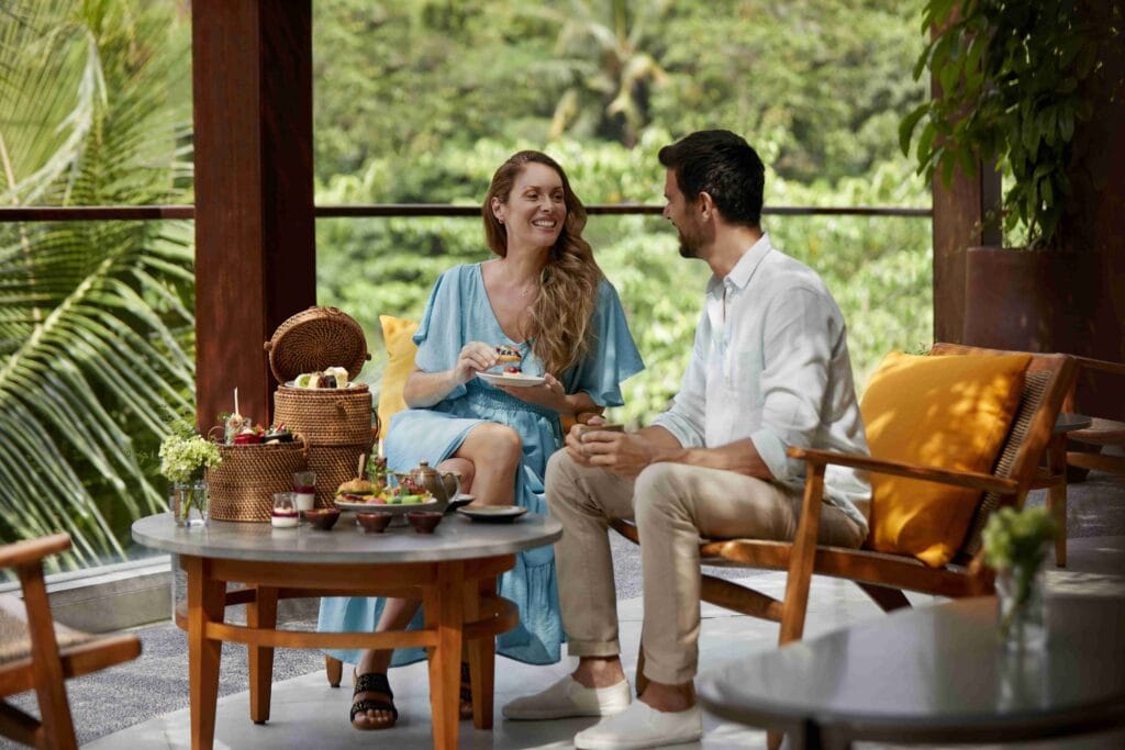 The-Westin-Resort-Spa-Ubud-couple-having-afternoon-tea
