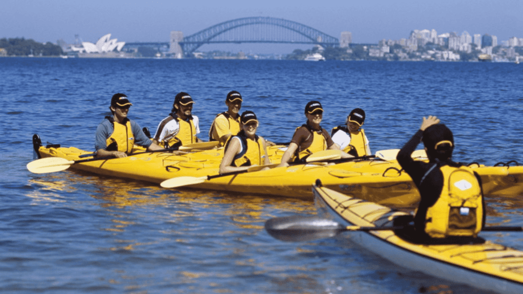 Kayaking at Sydney Harbour