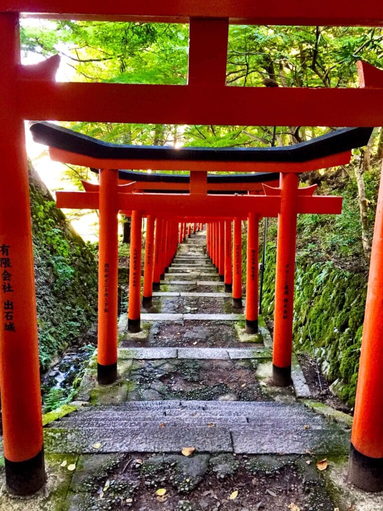 Torii gates of Izushi in Japan