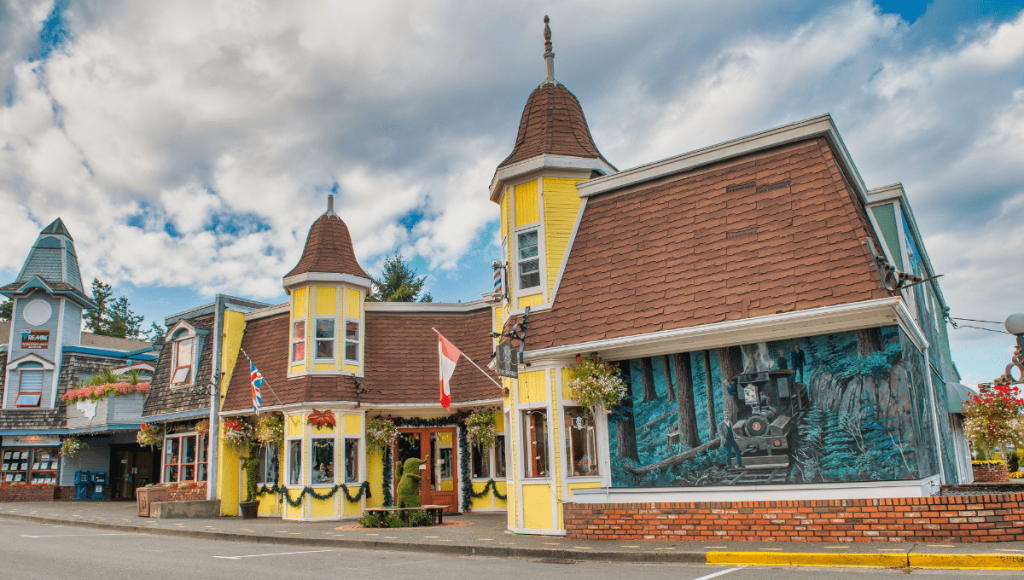 a colorful home in Chemainus, Vancouver Canada