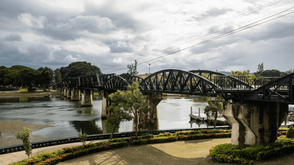 bridge across the River Kwai, Kanchanaburi, Thailand