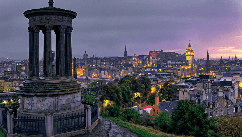 View of Edinburgh from Calton Hill - Scotland