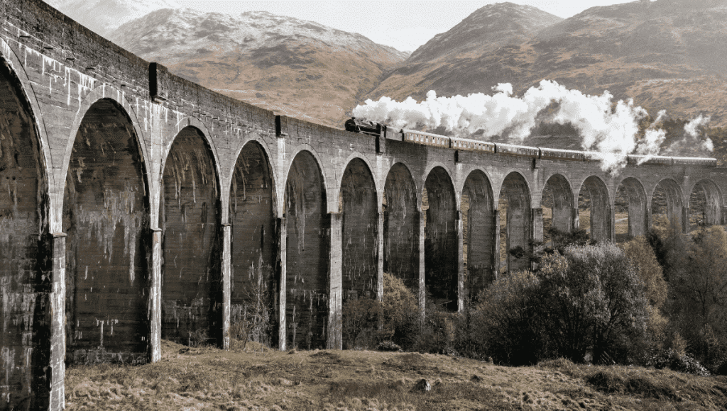 smoking train in Scotland