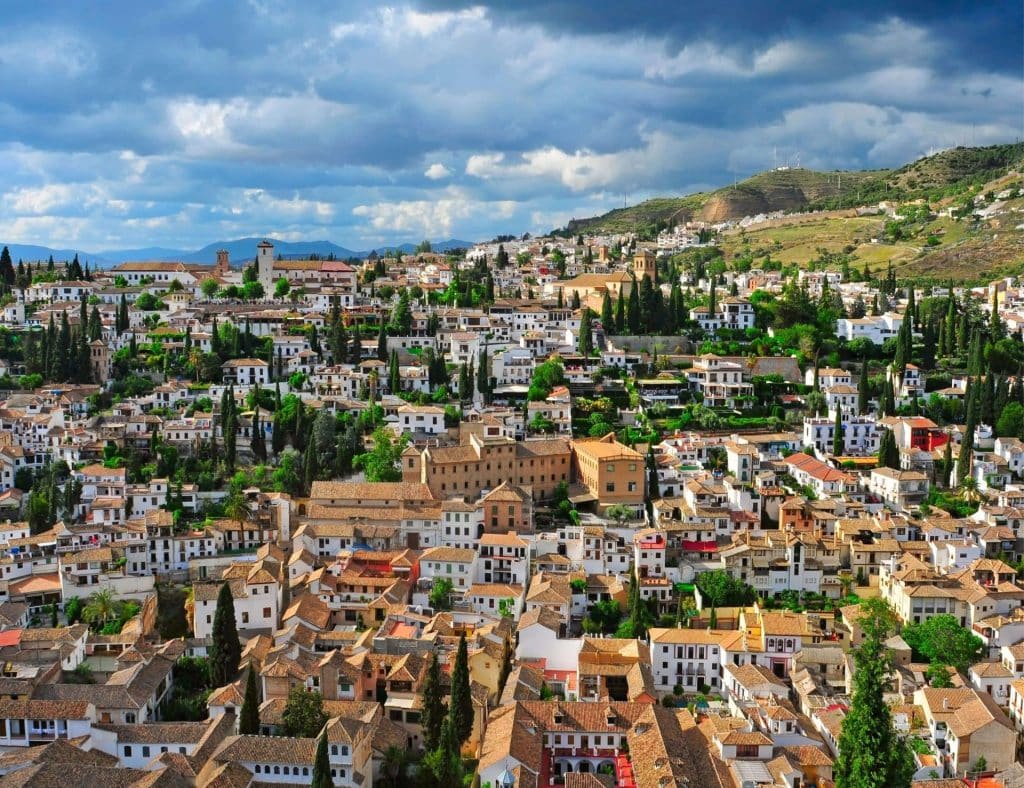 view of sacromonte district Granada, Spain (1)