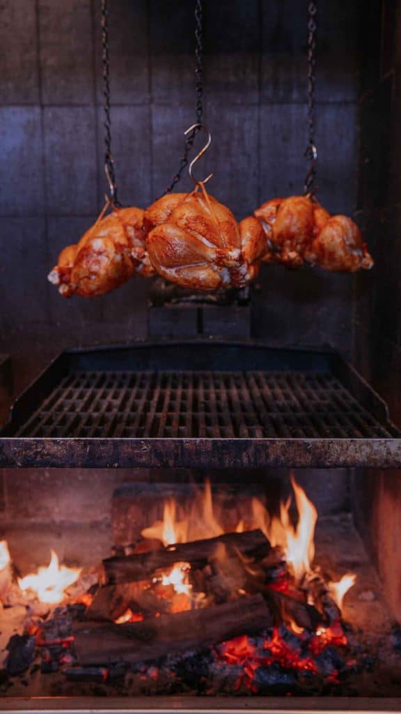 Agnes-Restaurant-Brisbane-Australia-roasting-chicken-on-a-grill